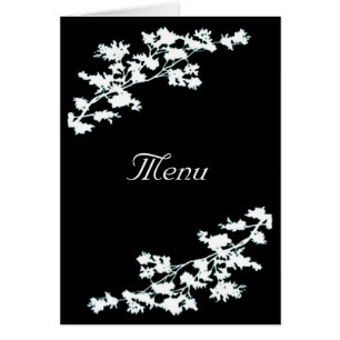 Deco floral que Wedding o cartão do menu