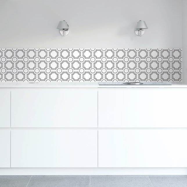 Deco Geométrico Simples, Preto-Branco (Criador carregado)