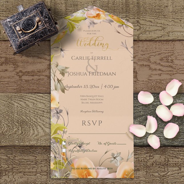 Deco Modern Peach Janto Floral Peach (Criador carregado)