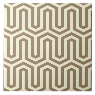 Deco motivo egípcio - taupe e creme