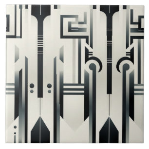 Deco preto e branco, colunas e totais