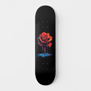 Decodificação do Skate da Rosa vermelha em Grunge 