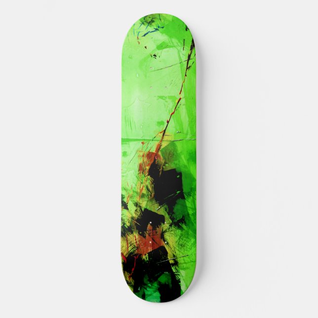 Decodificador de skate " Abstrato verde" (Frente)