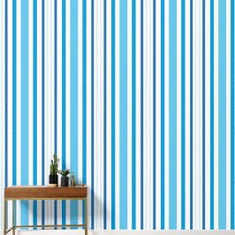 Décor à lignes bleues