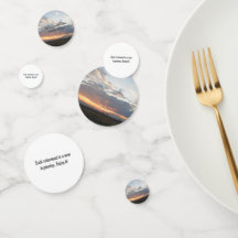 decor confetti do partido aposentado