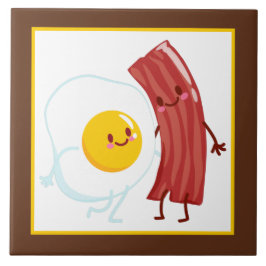decor de bacon de ovo fofo