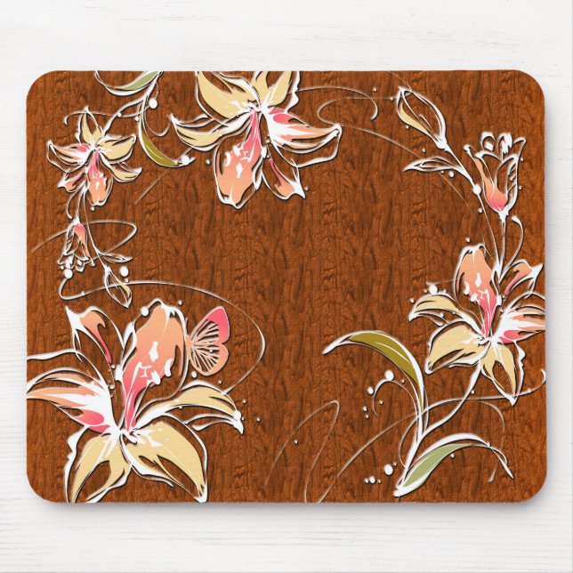 Decor de Flor 10 Mousepad (Frente)