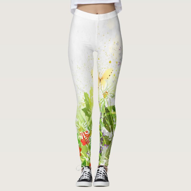 Decor de Flor 30 Leggings (Frente)