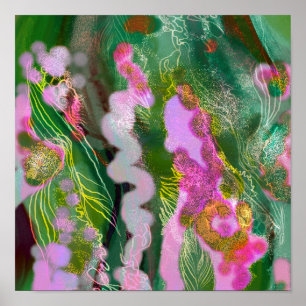 Decor de tendência de poster de Abstrato de arte d