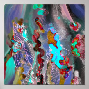 Decor de tendência de poster de Abstrato de arte d
