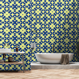 Décor oriental bleu et jaune