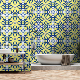 Décor oriental bleu et jaune