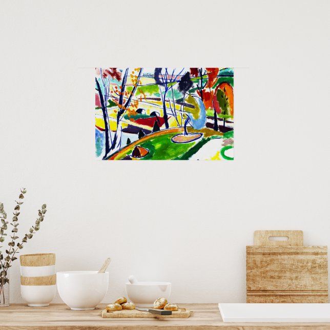 Decor Plat Abstrato Art Poster (Cozinha)