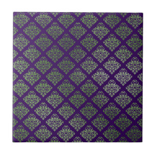 Decor Verde Roxo Elegante