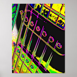 Decoração abstrata da caverna do homem do poster