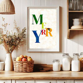 Decoração Alegre de Feriado, Arte de Parede Poster