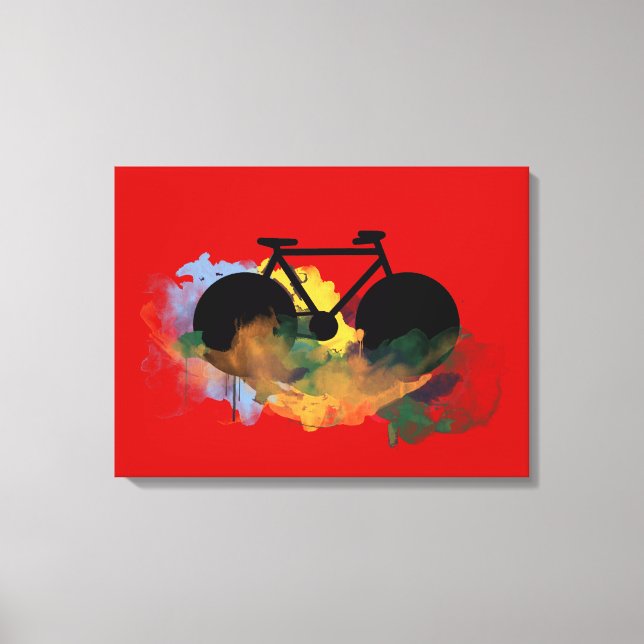 decoração ao estilo urbano de bicicleta negra (Frente)