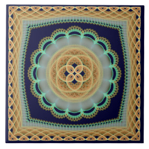Decoração brilhante fractal franzida