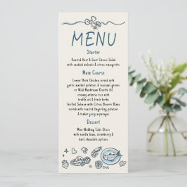 Decoração Caprichosa e Divertida Menu de Casamento