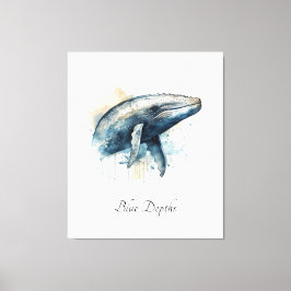Decoração Costeira de Parede de Baleia Azul