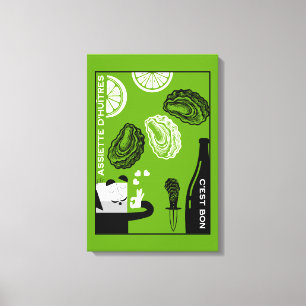 Decoração da cozinha do país de ostra francesa