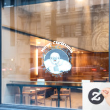 Decoração da janela Yeti Snowflakes - Decoração de