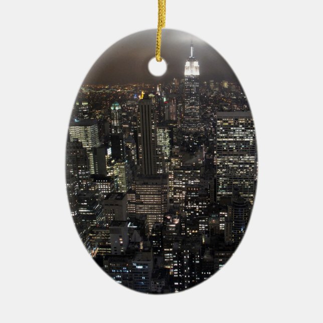Decoração da lembrança de New York do ornamento de (Frente)