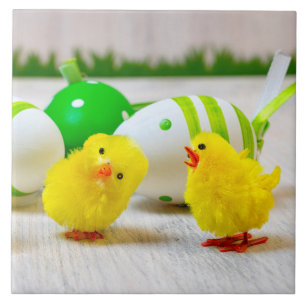 Decoração da Páscoa - Ovos e pintinhos de Pásc