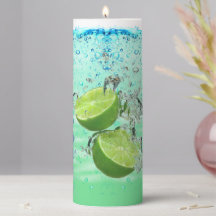 Decoração das velas de Design de coquetel laranja 