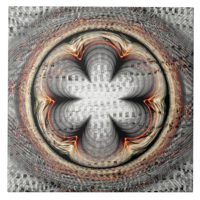 Decoração de abstrato de flores (Frente)