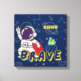 Decoração de Afirmação Personalizada de Astronauta
