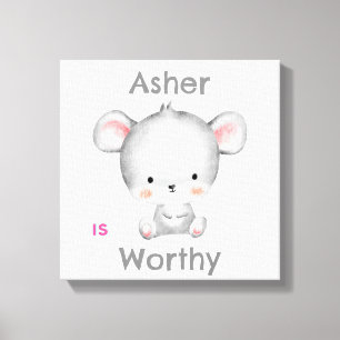 Decoração de afirmação personalizada para crianças