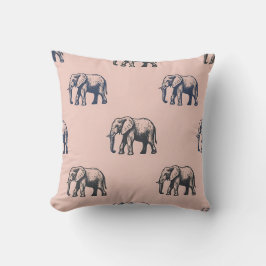 Decoração de Almofada de Casa de Campo com Elefant