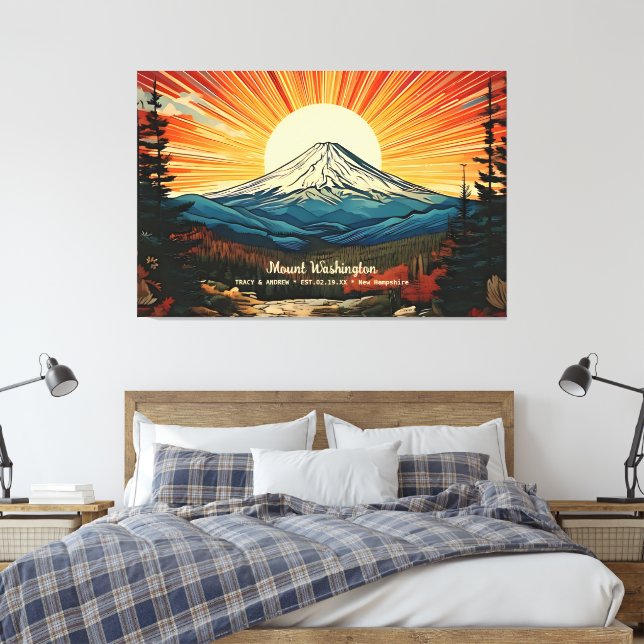 Decoração de Arte do Muro do Monte Washington New  (Insitu(Quarto))