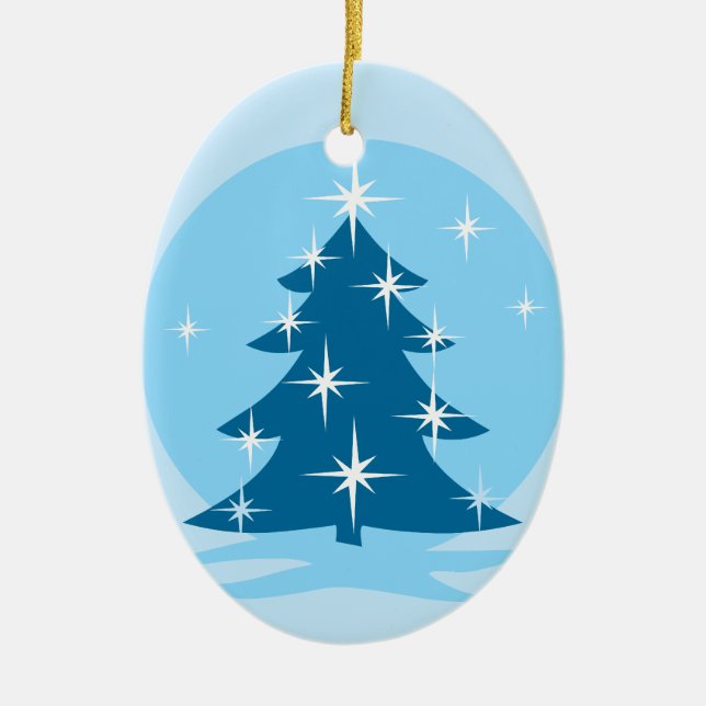 Decoração de Árvores de Neve de Ornamento Inversív (Frente)