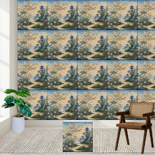 Decoração de Azulejo de Chinoiserie inspirada no O