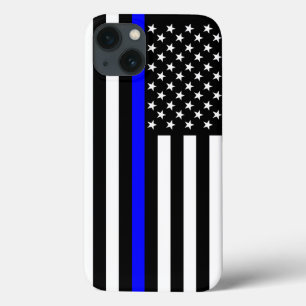 Decoração de Bandeira Americana da Linha Azul-Thin