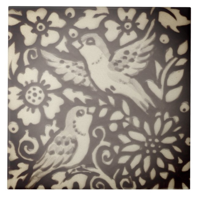 Decoração de Floresta Foliar de Castanha-Castanha (Frente)