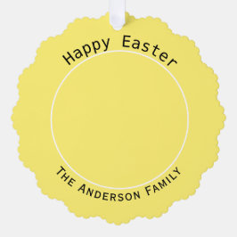 Decoração de Foto Amarela do felz pascoa