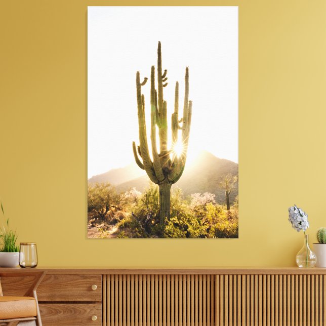 Decoração de Fotografia do Deserto com Cactus (Insitu(Sala de estar))