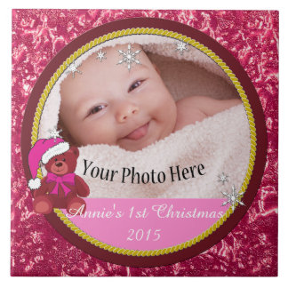 Decoração de fotos de Natal - Menina
