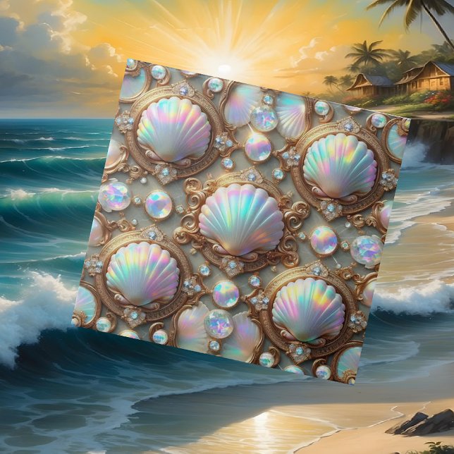Decoração de Luxo à Beira-Mar | Diamantes e Concha (Criador carregado)