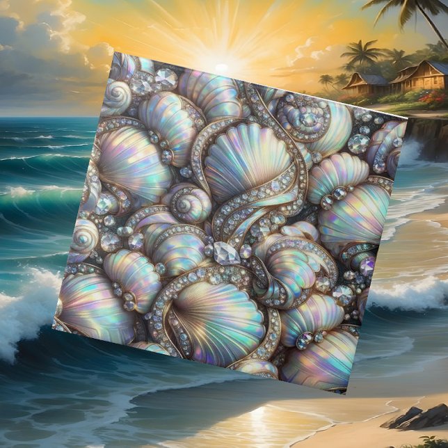 Decoração de Luxo à Beira-Mar | Diamantes e Concha (Criador carregado)