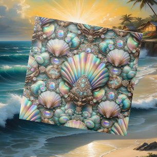 Decoração de Luxo à Beira-Mar Diamantes e Concha