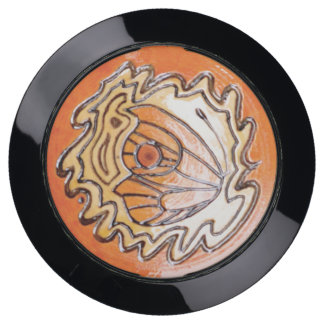 Decoração de madeira com borboleta