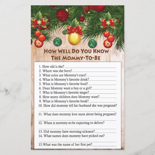 decoração de natal como você conhece bem o jogo (Frente)