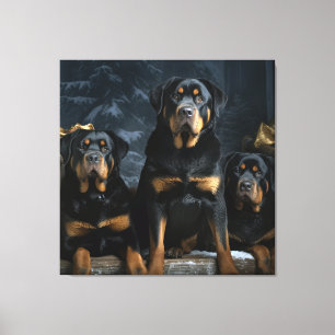 Decoração de Natal Rottweiler Snowy Sleigh 