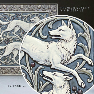 Decoração de parede Artes e Ofícios Lobos Grou Art