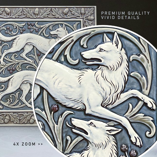 Decoração de parede Artes e Ofícios Lobos Grou Art (Criador carregado)