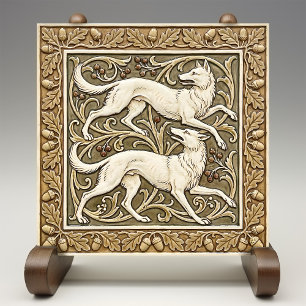 Decoração de parede Artes e Ofícios Lobos Grou Art